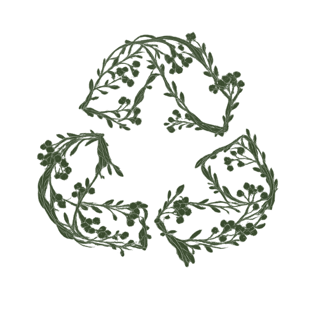 Floral recycle symbol